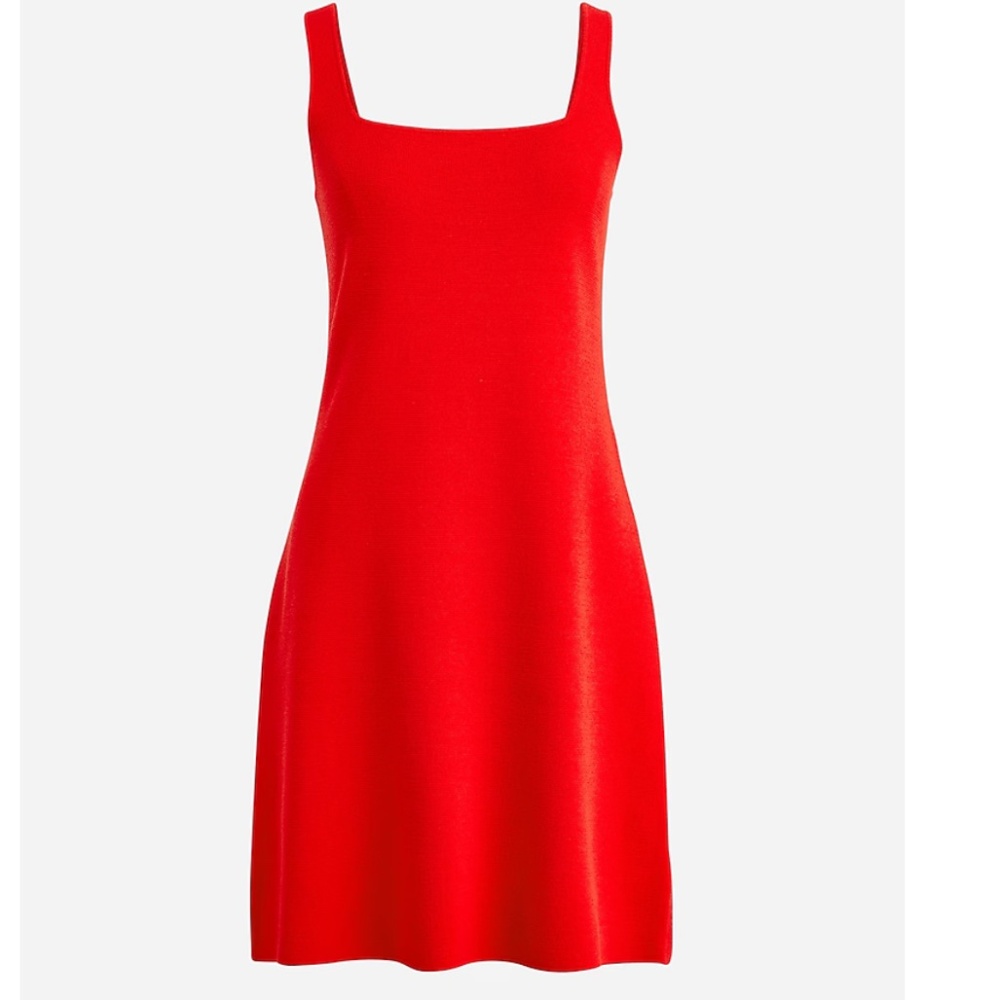 JCREW Squareneck mini sweater-dress